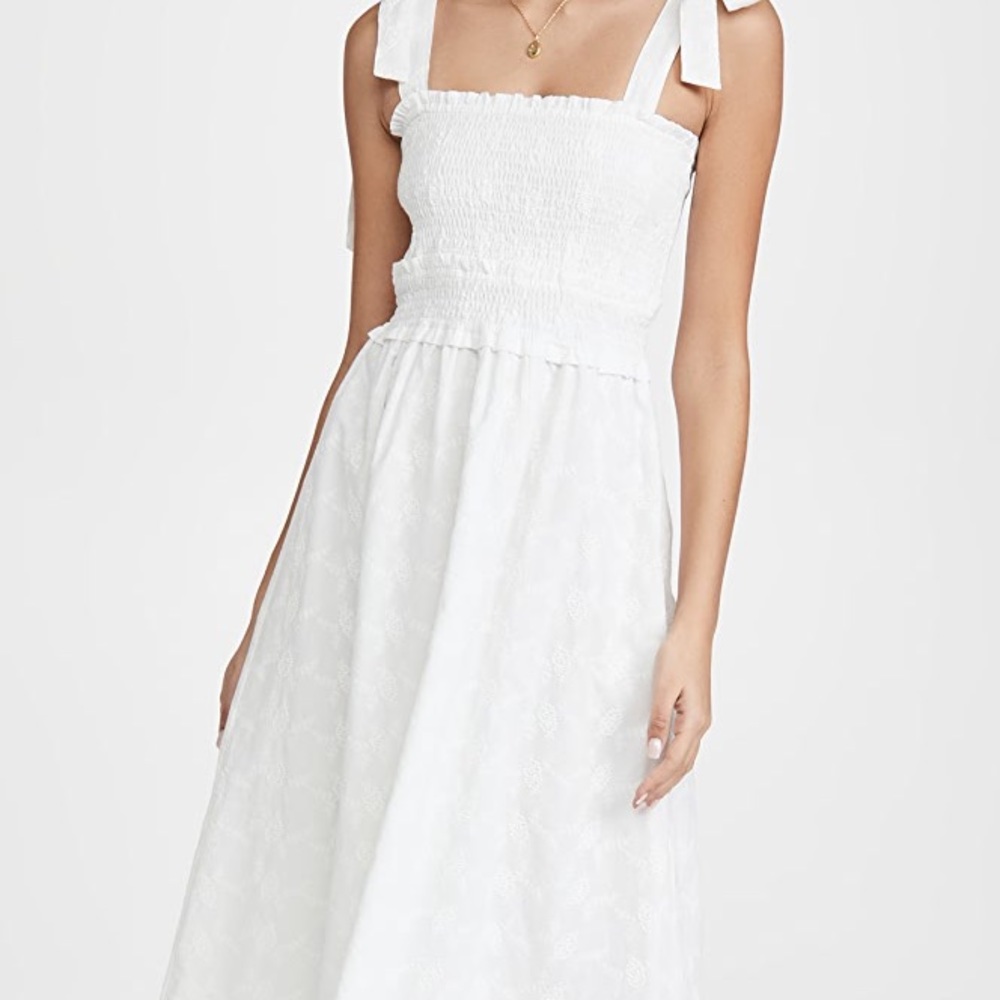 Lost and wander white smocked dress worn once!
